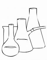 Coloring Pages Science Beaker Experiment Printable Lab Equipment Color Getcolorings sketch template