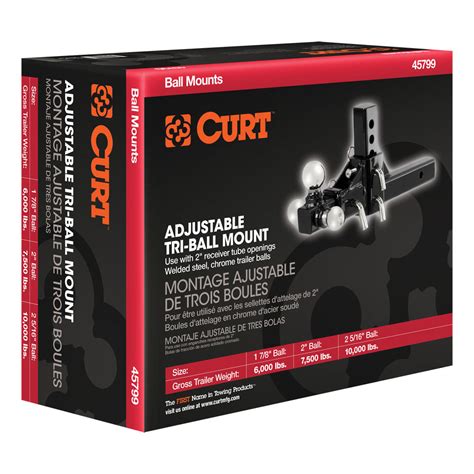 curt adjustable tri ball mount  rons toy shop