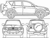 Toyota Rav4 Blueprints Blueprint 2006 Suv Car Matrix Iii Source sketch template