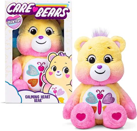 care bears calming heart bear exclusive  plush basic fun toywiz