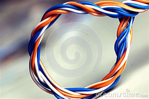 color plug wire lan stock image image  curl cable