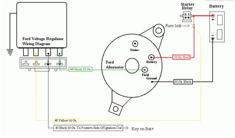 wiring diagram  alternator  external voltage regulator wiring diagram