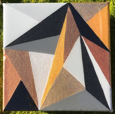 original geometric abstract painting