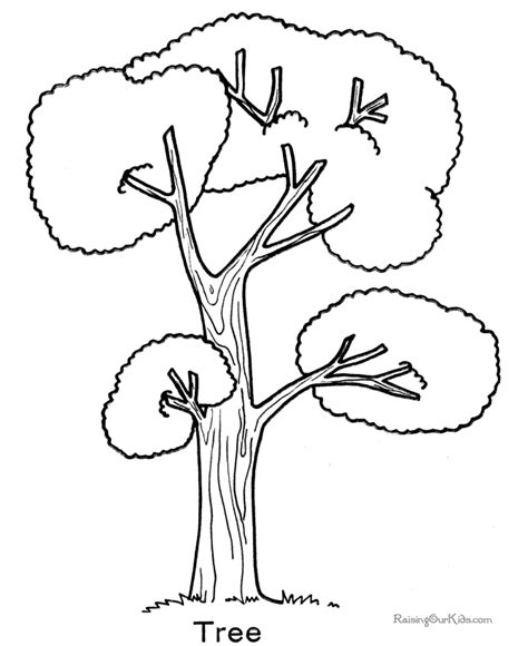 printable coloring pages trees coloring home