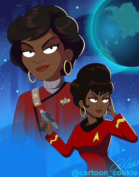 Cartoon Cookie Nichelle Nichols Nyota Uhura Star Trek Highres