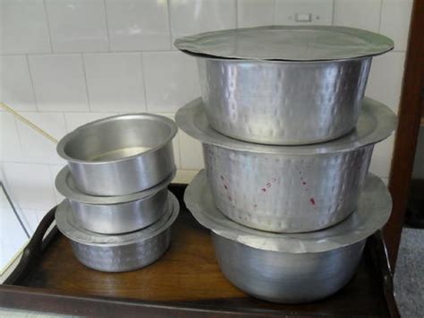 pots  set   indian curry aluminium cooking pots  sold