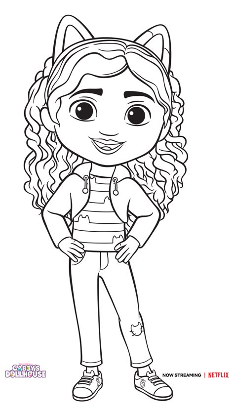 Gabby S Dollhouse Printable Coloring Pages Printable Templates