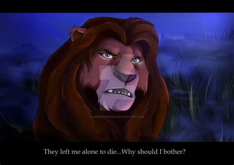 They Left Me Alone By Jackythemoo Lion King Simba And
