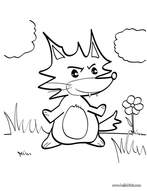 fox coloring pages  toddlers nal