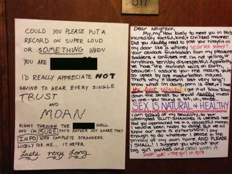 neighbors trade passive aggressive notes over loud sex in apartment building the hollywood gossip