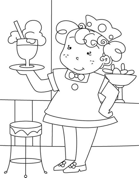 ice cream parlor coloring pages   ice cream coloring pages bee
