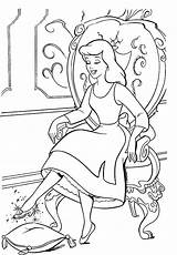 Coloring Cinderella Pages Slipper Glass Choose Board sketch template