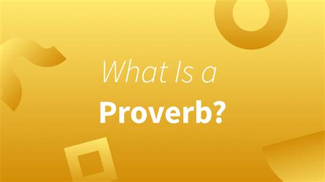 proverb  explanation  examples