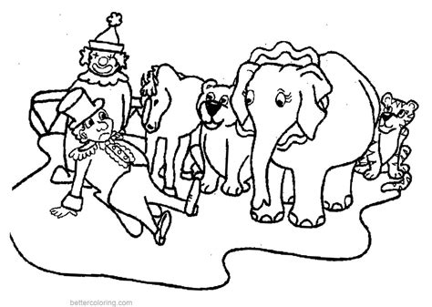 circus elephant coloring pages  printable coloring pages
