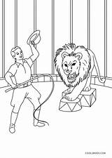 Circo Circus Ringmaster Zirkus Ausmalbilder Malvorlagen Zirkusdirektor Cool2bkids Leones sketch template