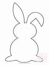 Bunny Printable Template Templates Rabbit Coloring Simple Easter Pages Printables Spring Simplemomproject Colouring Crafts Sheets Stencils 2d Easterbunny Szablony Will sketch template