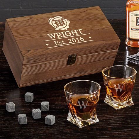 wax seal personalized whiskey set