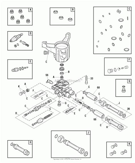 honda pressure washer pump parts diagram
