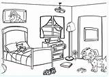 Room Coloring Pages Family Getdrawings Color Getcolorings sketch template