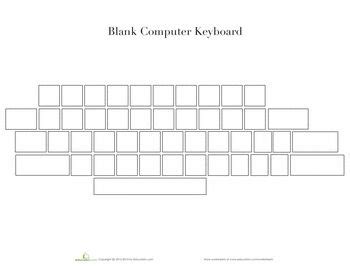 worksheets blank computer keyboard computer keyboard keyboard