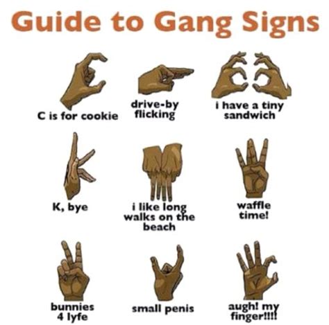 gang sign meanings gang signs gang symbols gang signal