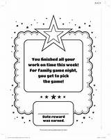 Rewards Motivational Reward Learning Book Kids sketch template