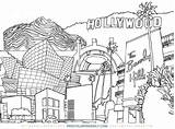 Hollywood Coloring Daily sketch template