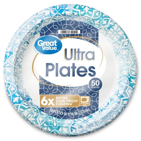 great  ultra paper plates    count walmartcom walmartcom