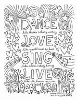 Coloring Pages Adults Quote Printables Inspiring sketch template