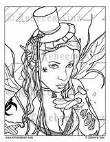 Coloring Fairy Book Toxic Pages Gothic Elvenstarart sketch template