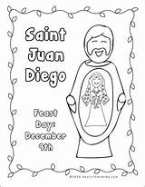 Guadalupe Lady Juan Diego Saint Printables Activity Kids Packet Pages Coloring Worksheet Reallifeathome St Crafts Catholic Activities Color Worksheets Saints sketch template