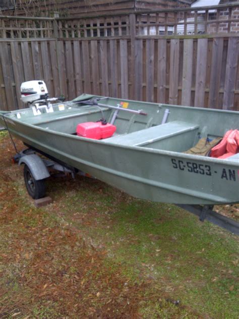 grumman aluminum jon boat    hp johnson  hull truth