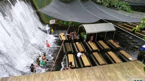 waterfall restaurant villa escudero philippines youtube