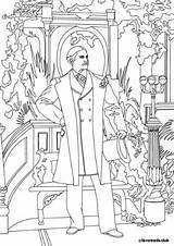 Victorian Era Coloring Book Favoreads Pages Adult sketch template