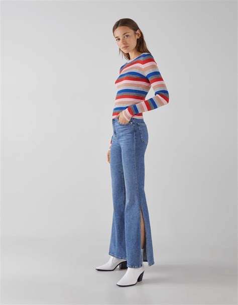 bershka flared jeans denim trends flare jeans denim fashion