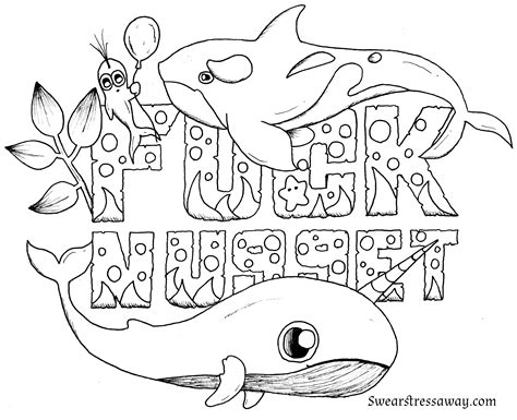 pin  swearing coloring pages