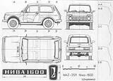 Lada Niva Drawingdatabase Autos Planos Blueprints Fiat Stonic Automobile sketch template