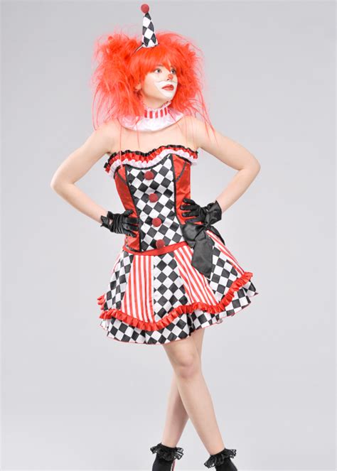 ladies sexy clown cutie costume