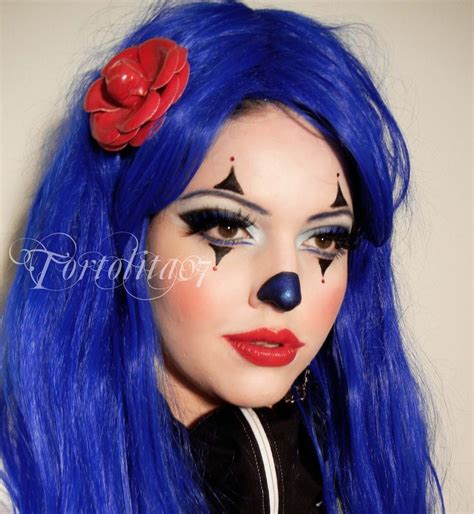 cute girly clown makeup tutorial via youtube clown makeup halloween makeup clown makeup