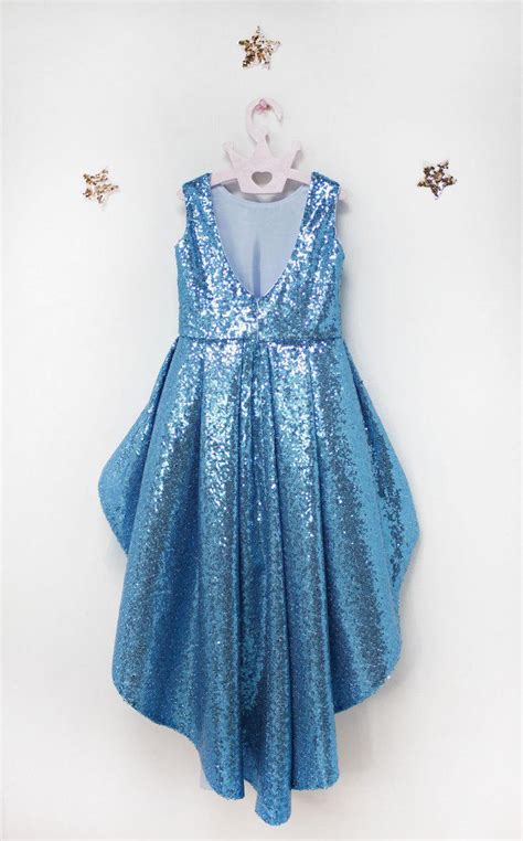 baby blue glitter dress blue toddler dress sparking girls etsy