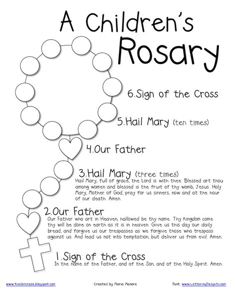 printable rosary worksheets fill  printable fillable blank