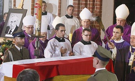 state funeral held  polands  post communist prime minister world news  guardian