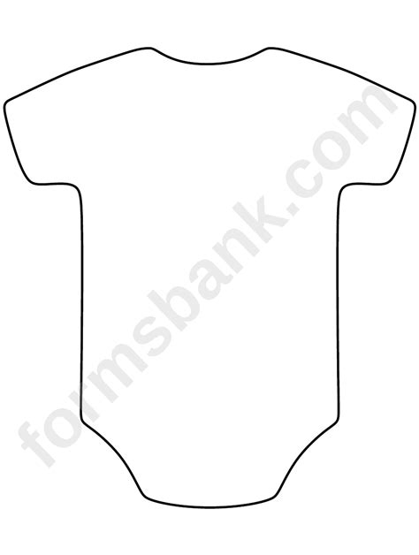 blank onesie pattern template printable