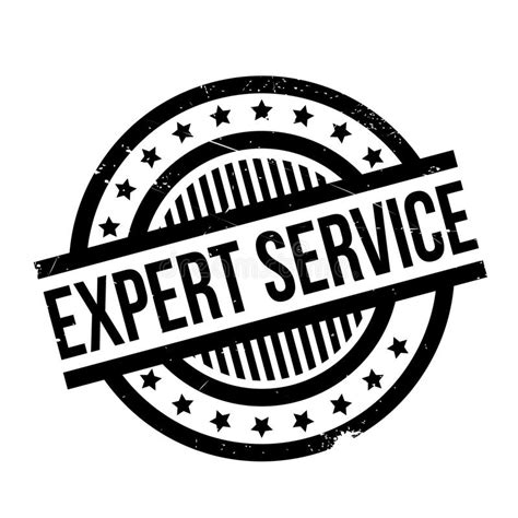 expert service rubber stamp stock image image  employ grunge