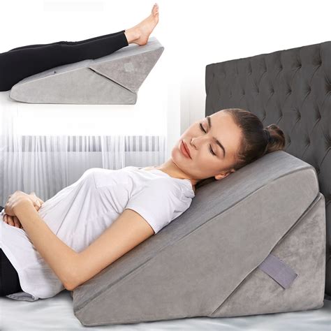 buy bed wedge pillow adjustable   folding memory foam incline