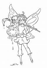Fairy Coloring Pages Fairies Color Colouring Rainbow Magic Pixie Hollow Printable Tinkerbell Adult Gif Book Board Disney Drawings Kids Comments sketch template