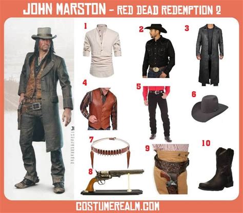 red dead redemption john marston cosplay costume ubicaciondepersonas