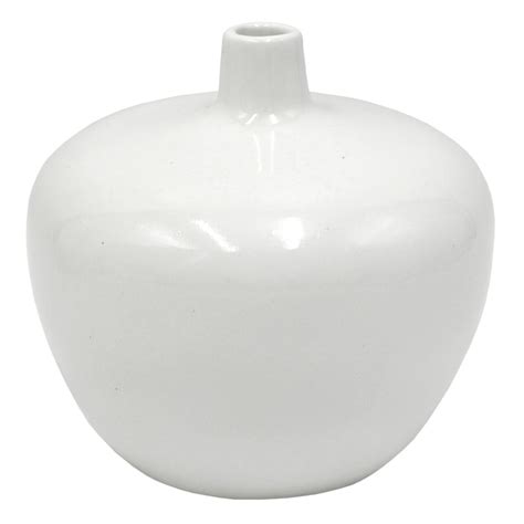 6 White Ceramic Vase At Home