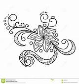 Coloring Henna Pages Printable Zentangle Flowers Simple Getcolorings Getdrawings Colorings sketch template