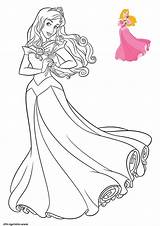 Aurore Princesse Coloriage sketch template